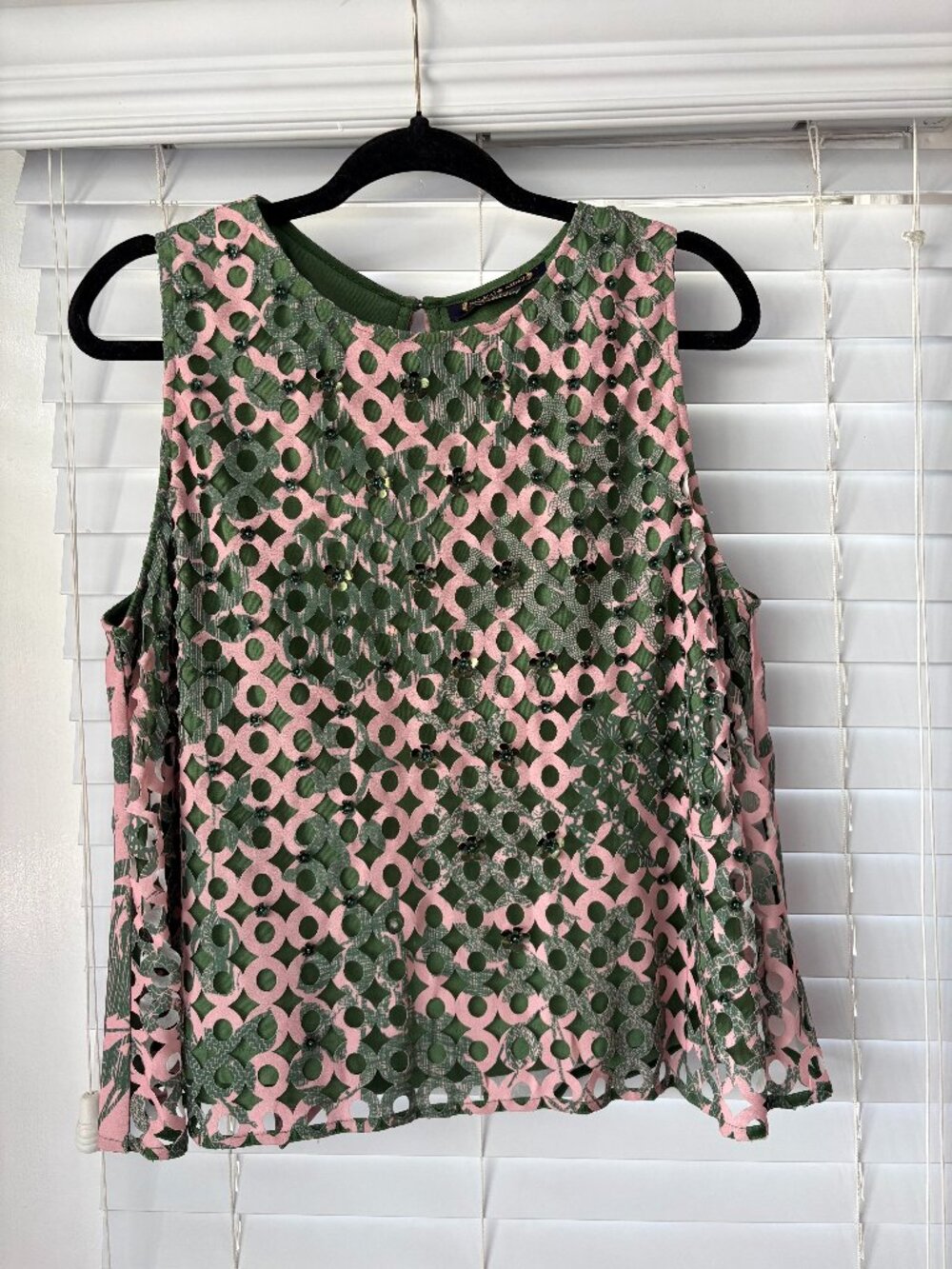 PANKAJ & NIDHI - FROM ANTHROPOLOGIE - SIZE LARGE - PINK AND GREEN